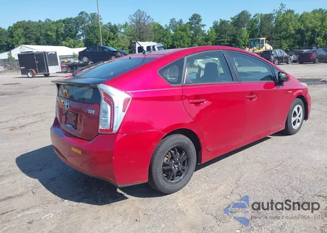 2012 Toyota Prius Three from USA, damaged, VIN JTDKN3DU0C5453552